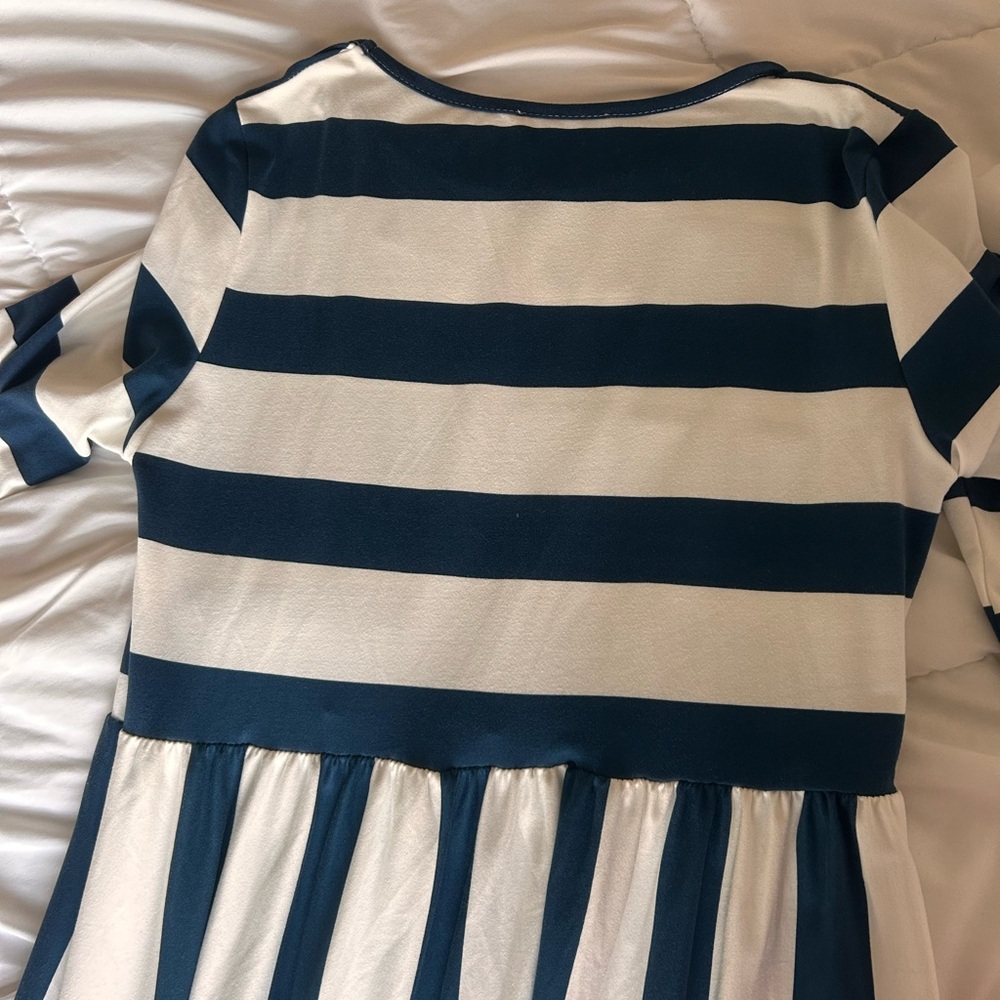 Orange creek Navy and White Striped Dress - Picture 3 of 3